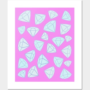 Brilliant Diamonds (Pink) Posters and Art